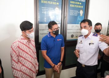 Kunjungi Posko Mudik #diindonesiaaja Di Solo, Sandiaga Uno: Semoga Jadi Relax Corner