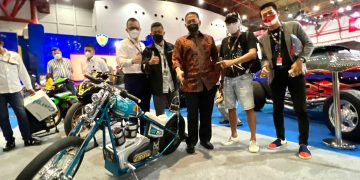 Motor Custom Listrik, Pikat Perhatian Pengunjung IIMS Hybrid 2022