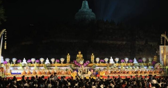 Perayaan Waisak Nasional 2566 BE/2022 Dipusatkan di Candi Borobudur