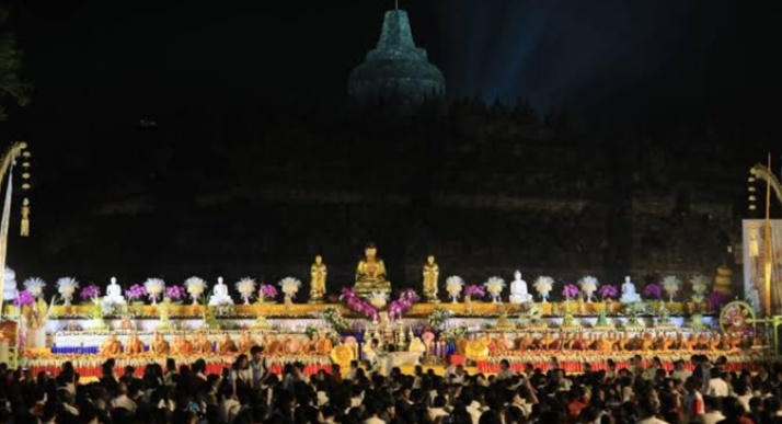 Perayaan Waisak Nasional 2566 BE/2022 Dipusatkan di Candi Borobudur