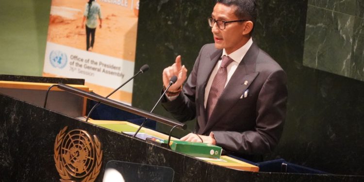 Di Sidang Umum PBB, Menparekraf Sebut Indonesia Jadi Acuan Dunia dalam Penanganan Pandemi Covid-19