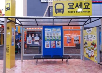 Unik Banget! Booth Yoseo Yogurt Seperti Halte Bus di Korea