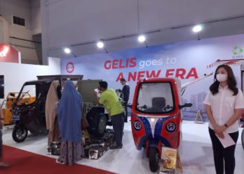 Gelis, Motor Listrik Roda Tiga Kenalkan Produk Baru