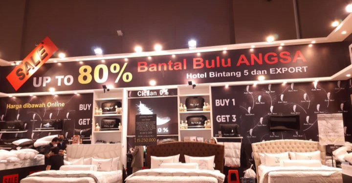 Bantal Bulu Angsa Kasih Diskon 80%
