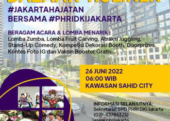 Menikmati Bazaar Kuliner sambil Vaksin Booster Gratis!