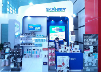 Skrineer Masker Bagi-Bagi Diskon Up To 50% di Jakarta Fair
