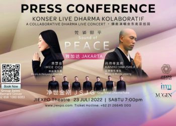 Konser Dharma Kolaborasi Imee Ooi dan Kanho Yakushiji bertajuk “A Collaborative Dharma Live Concert -Sound of Peace”