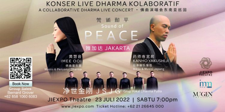 Konser Dharma Kolaborasi Imee Ooi dan Kanho Yakushiji bertajuk “A Collaborative Dharma Live Concert -Sound of Peace”