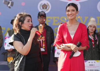 Puluhan SMA/SMK Unjuk Aksi di Gelaran Fashion Show  Piala Kemenpora-PWI Jaya