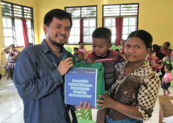 Gandeng Kemenkuham NTT, XL Axiata Bagikan  Paket Makanan Sehat Cegah Stunting