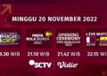 Eksklusif,  SCTV & Vidio Tayangkan Live Opening Ceremony World Cup Qatar 2022