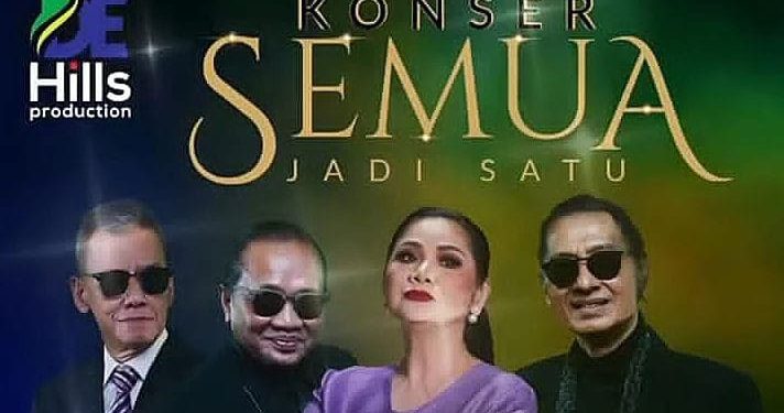 Konser Semua Jadi Satu Tahun 2023 Pentaskan Empat Penyanyi Tersohor Indonesia dalam Satu Panggung