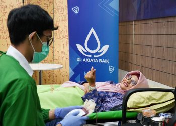 Peduli Sesama Ratusan Karyawan XL Axiata Ikut Aksi Donor Darah