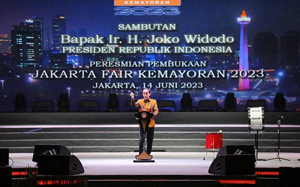 Resmi Dimulai, Presiden Jokowi Buka Jakarta Fair Kemayoran 2023