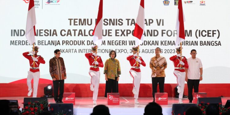 ICEF 2023 Dibuka Menkeu Sri Mulyani di JIExpo Kemayoran, Dorong Belanja Pemerintah Lewat E-Katalog