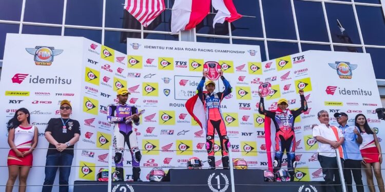 Pembalap Muda Indonesia Kuasai dan Juarai Race 2 kelas Asia Production 250 ARRC 2023 di Sirkuit Mandalika