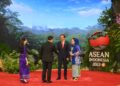 Berlatar Belakang Visual Ibukota IKN, Jokowi Sambut Kedatangan Kepala Negara dan Delegasi ASEAN