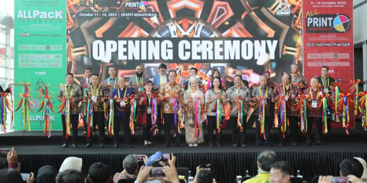 AllPack & AllPrint Indonesia 2023 Resmi Dibuka, Kenalkan Teknologi Terbaru Sektor Pengolahan, Pengemasan dan Percetakan