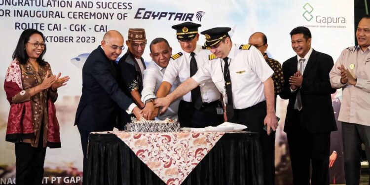 Vakum 7 Tahun Egypt Air Kembali Layani Penerbangan Langsung Mesir-Jakarta