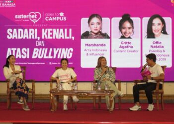 Sisternet Goes To Campus Ajak Mahasiswi Universitas Tanjungpura Atasi Bullying