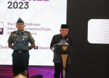 Halal World 2023 Resmi Dibuka Wapres Ma’ruf Amin di JIExpo Convention Center and Theater, Dorong Standarisasi Halal Global