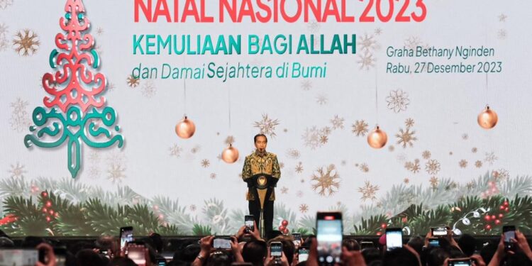 Presiden Jokowi: Perayaan Natal Nasional 2023 Perkuat Persatuan Bangsa