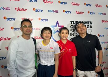 TOSI Season 2, Raffi Ahmad-Debby Susanto Juarai Super Exhibition Match Bulu Tangkis Ganda Campuran