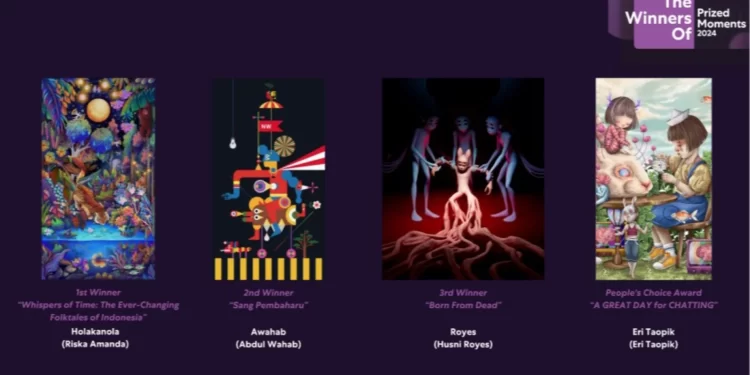 Holakanola Karya Riska Amanda Juarai Ajang NFT Art Prized Moments 2024