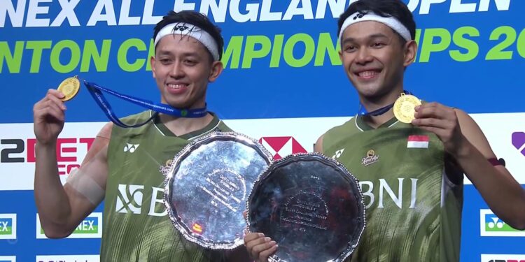 Fajar/Rian Bekuk Wakil Malaysia, Juara Ganda Putra All England 2024