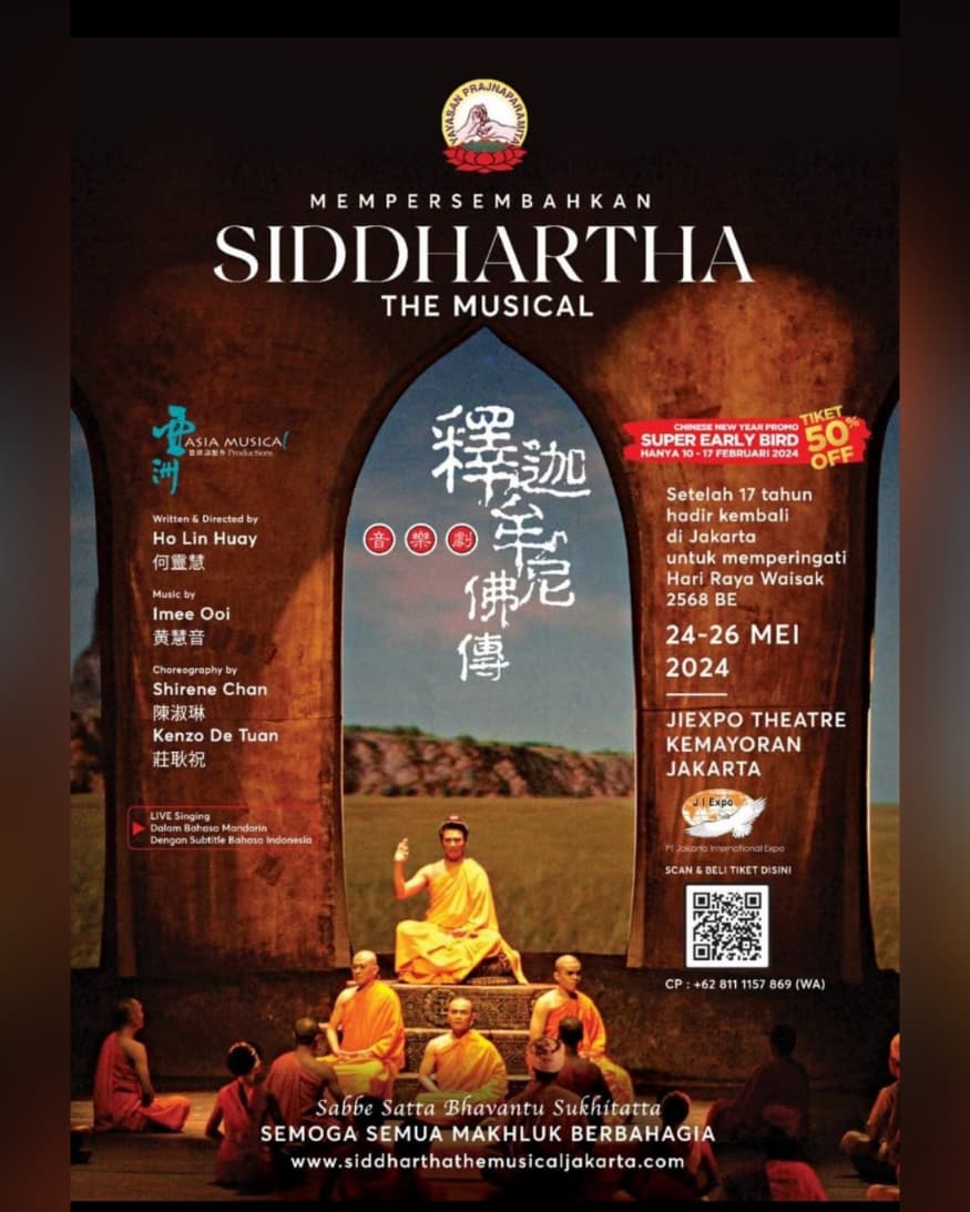 Siddartha The Musical Bakal Dipentaskan di JIExpo Theatre Kemayoran 24-26 Mei 2024, Ini Harga Tiketnya