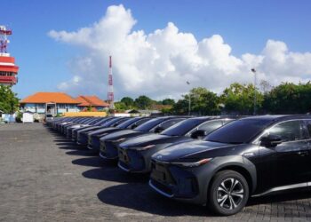 440 Mobil Listrik untuk World Water Forum ke-10 Telah Tiba di Bali