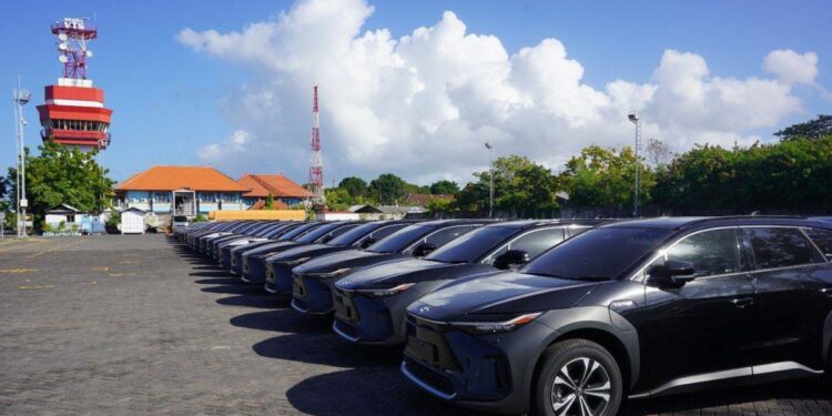 440 Mobil Listrik untuk World Water Forum ke-10 Telah Tiba di Bali