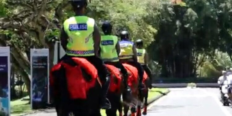 Polri Terjunkan Pasukan Berkuda dan K9 di World Water Forum ke-10