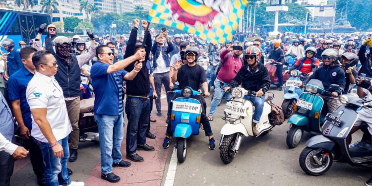 Jakarta Mods Mayday 2024, Satu Vespa Sejuta Saudara di Monas Jakarta