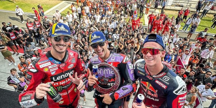 Jorge Martin Jawara MotoGP Sirkuit Mandalika, Duo Marquez Terhempas