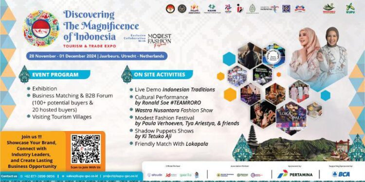DMI 2024, Hadirkan 100 Exhibitor, Promosikan Produk UKM dan Pariwisata Berkelanjutan di Eropa