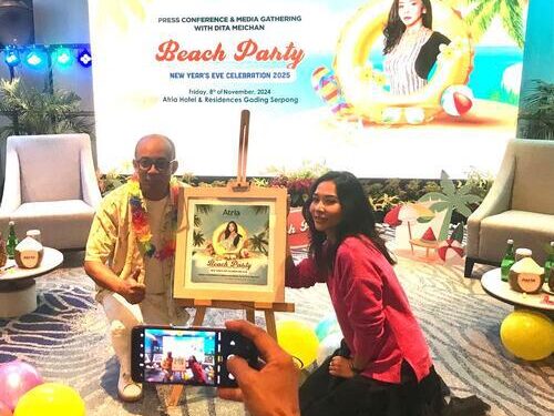 Colorful Beach Party, Perayaan Malam Tahun Baru di Atria Gading Serpong Bersama Dita Meichan