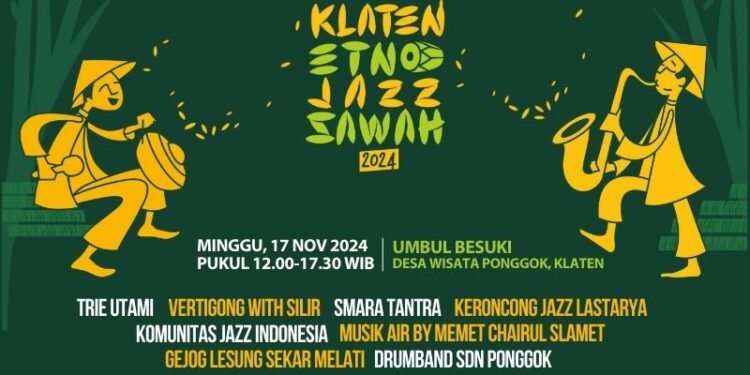 Klaten Etno Jazz Sawah Digelar 17 November 2024, Selaraskan Harmoni Musik dan Alam