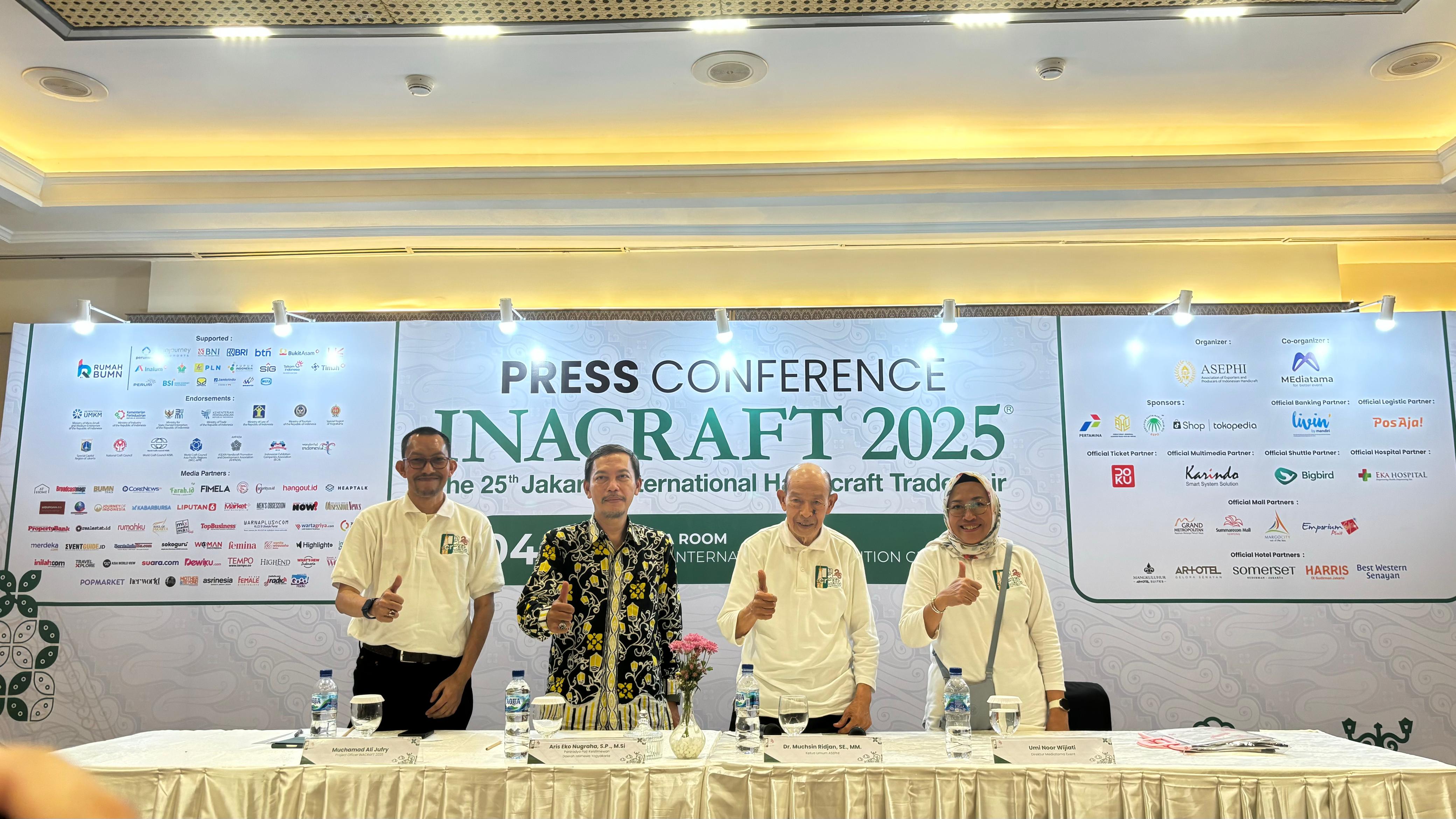 INACRAFT 2025 Digelar 5-9 Februari 2025 Suguhkan Ikon Pameran Daerah Istimewa Yogyakarta