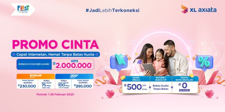 First Media Hadirkan Promo Cinta & Romantis: Internet Cepat, Hiburan Seru, hingga Bonus Melimpah
