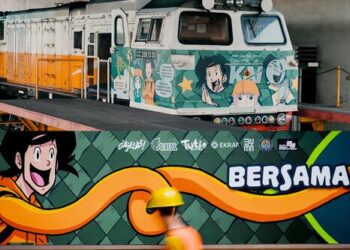 Promosikan IP Lokal, Menekraf Riefky Luncurkan Karakter Komik Lokal pada Stasiun dan Gerbong Kereta Api