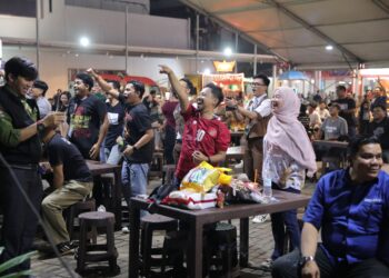 Nobar Seru, Indonesia Gulung Bahrain di Jakarta Lebaran Fair 2025