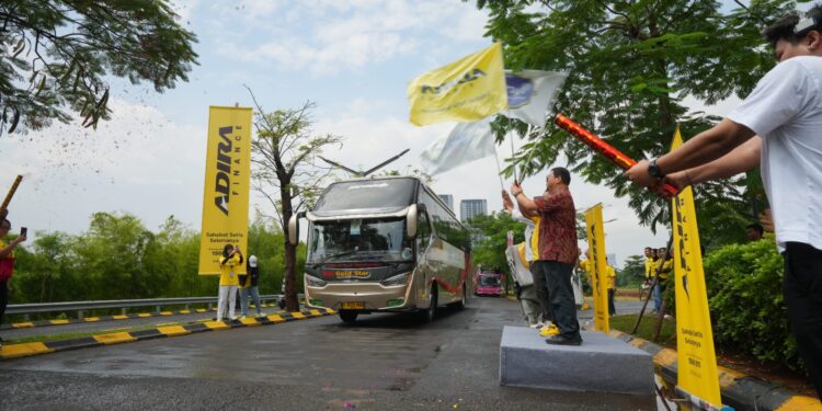 Adira Finance Jelang Lebaran Berbagi Kebaikan Berangkatkan 500 Peserta Mudik Gratis