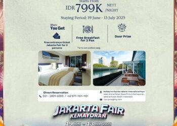 Jakarta Fair Segera Hadir, Holiday Inn Express Jakarta International Expo Sediakan Bonus Tiket & Giveaway Menarik