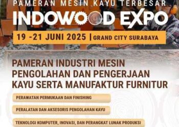 Indowood Expo 2025 Bakal Digelar di Surabaya, Fokus pada Tiga Pilar Industri Kayu