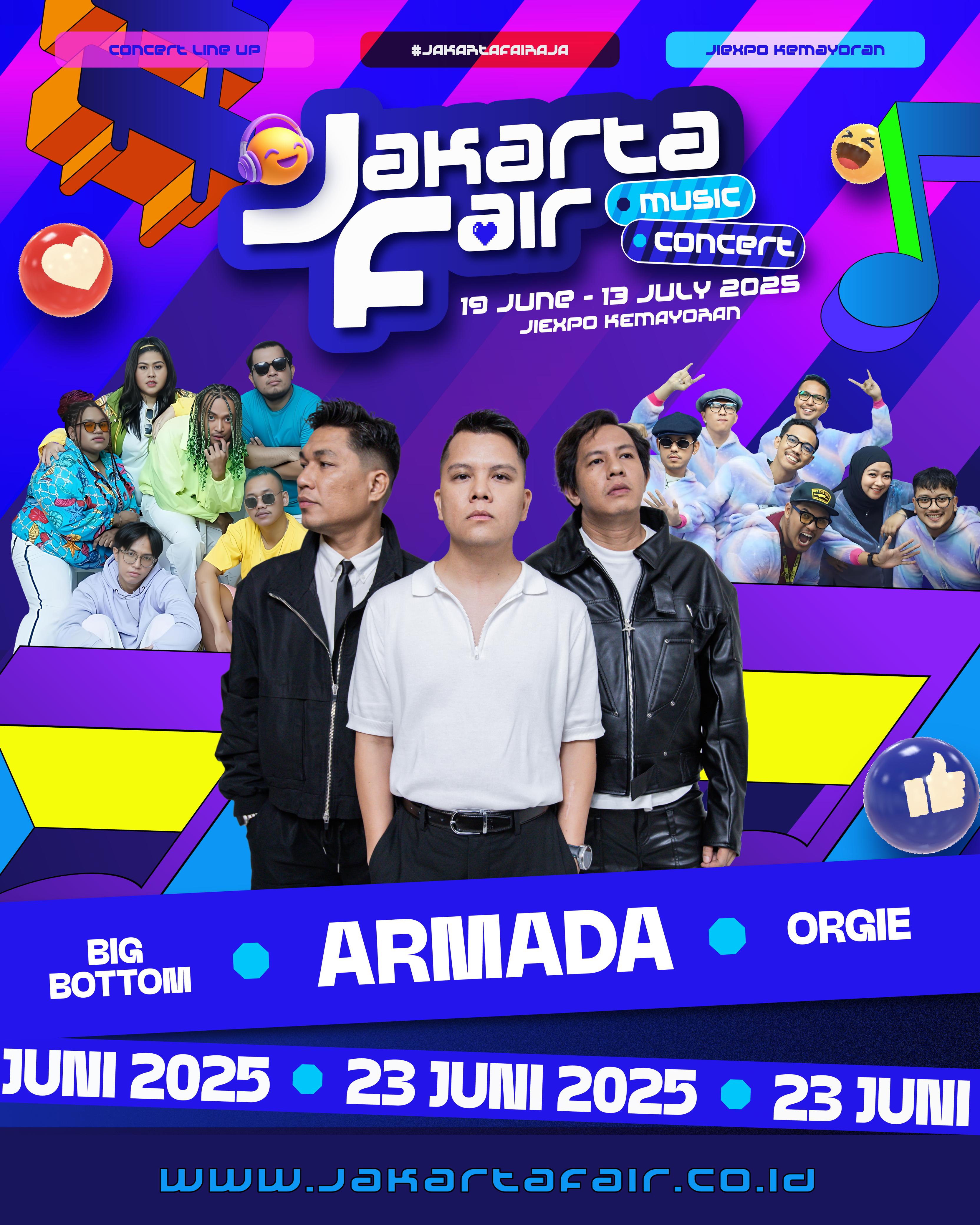 Armada Band Siap Obati Kegalauan Pengunjung Jakarta Fair Malam ini