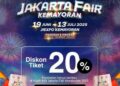 Beli Tiket Kereta Api di Jakarta Fair Dapat Diskon 20 Persen