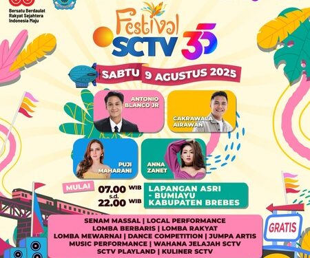 Ayo, Meriahkan Festival SCTV 35, Perdana Sambangi Brebes, Ada Antonio Blanco Jr, hingga Cakrawala Airawan