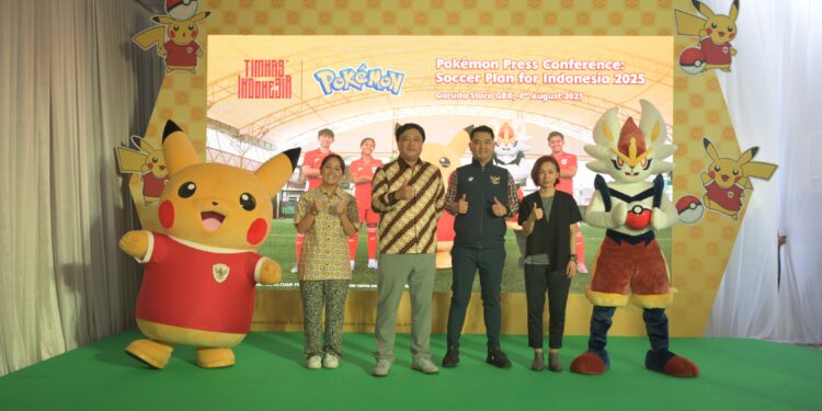 Pokemon dan PSSI Berkolaborasi Apik di Kualifikasi Piala Asia U-23 Timnas Indonesia vs Makau di Sidoarjo