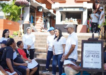 The Sanur Gelar Pemeriksaan Kesehatan Gratis dan Bazar UMKM